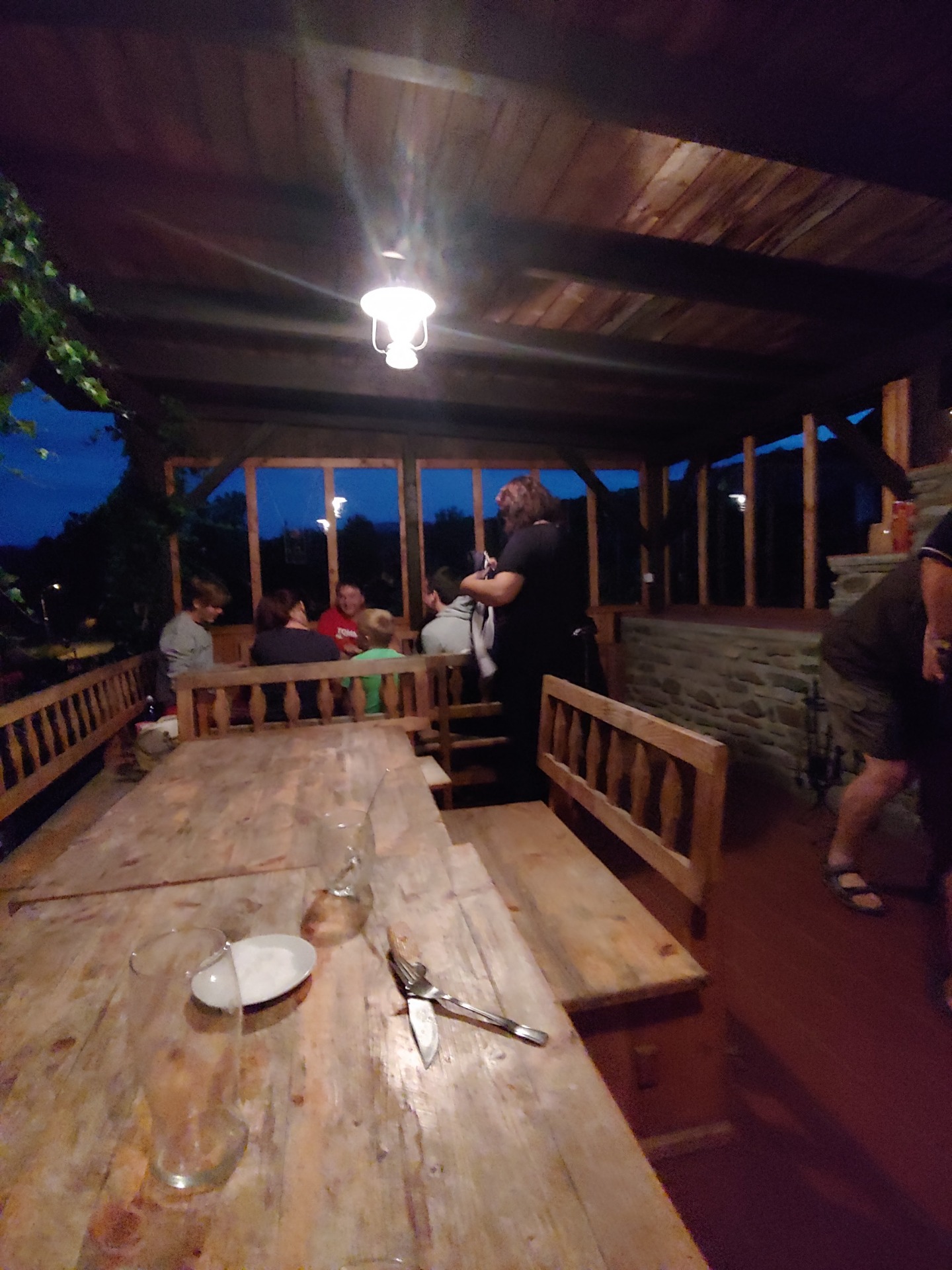 Pergola večer